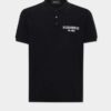 Barwiona koszulka polo Dsquared2 Milano o kroju tenisowym Barwiona koszulka polo Dsquared2 Milano o kroju tenisowym