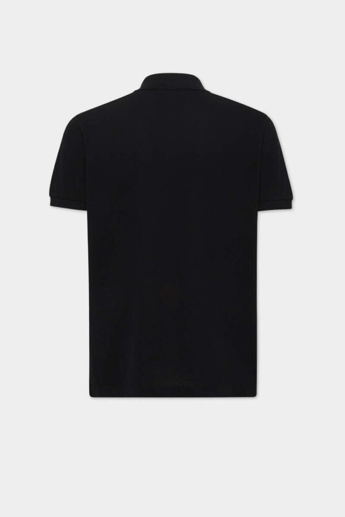 Barwiona koszulka polo Dsquared2 Milano o kroju tenisowym Barwiona koszulka polo Dsquared2 Milano o kroju tenisowym