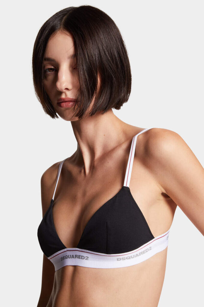 Biustonosz trójkątny z logo Dsquared2 Biustonosz trójkątny z logo Dsquared2