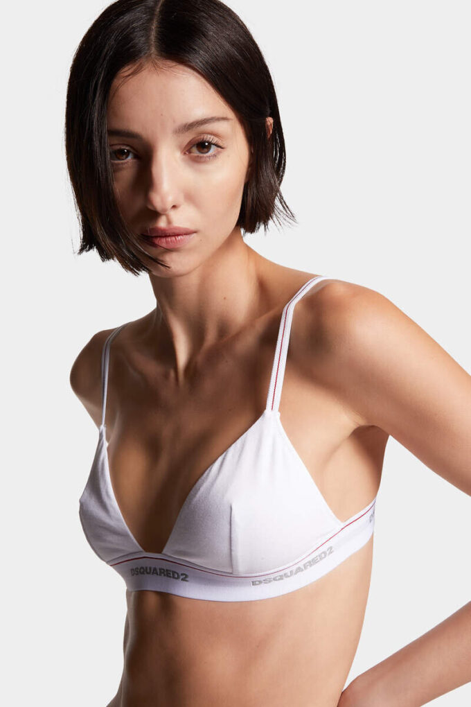 Biustonosz trójkątny z logo Dsquared2 Biustonosz trójkątny z logo Dsquared2