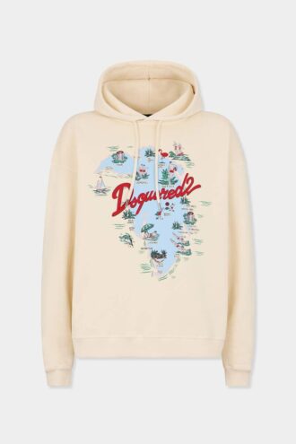 Bluza z kapturem Aloha Souvenir o luźnym kroju