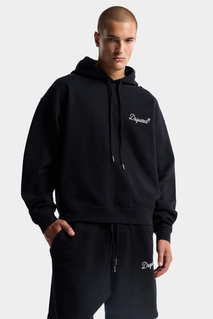 Bluza z kapturem D2 Signature Relax Fit