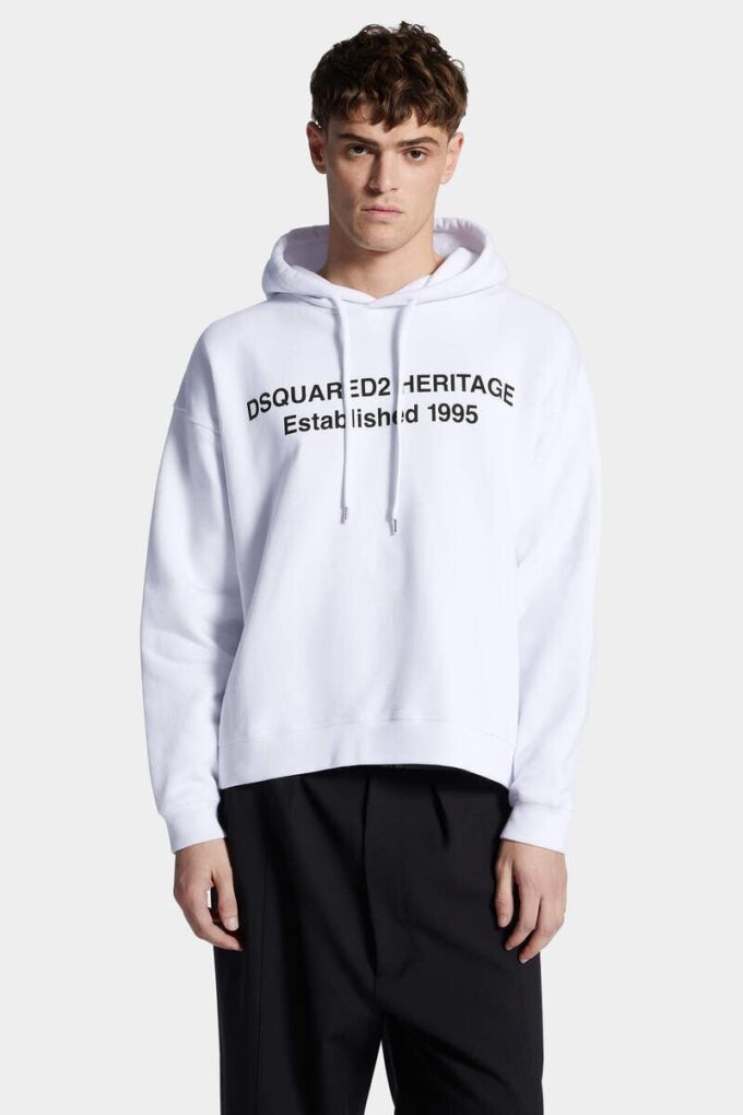 Bluza z kapturem Dsquared2 Heritage o luźnym kroju