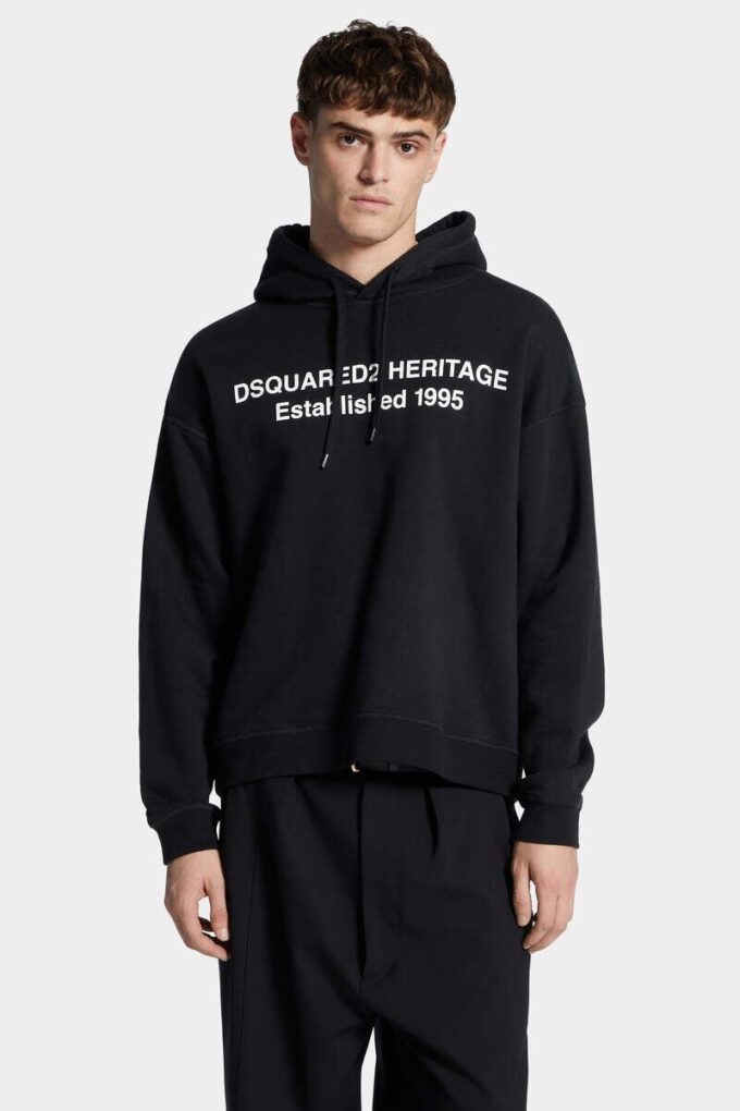 Bluza z kapturem Dsquared2 Heritage o luźnym kroju Bluza z kapturem Dsquared2 Heritage o luźnym kroju