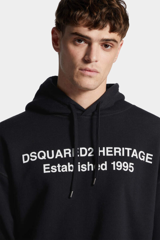 Bluza z kapturem Dsquared2 Heritage o luźnym kroju Bluza z kapturem Dsquared2 Heritage o luźnym kroju