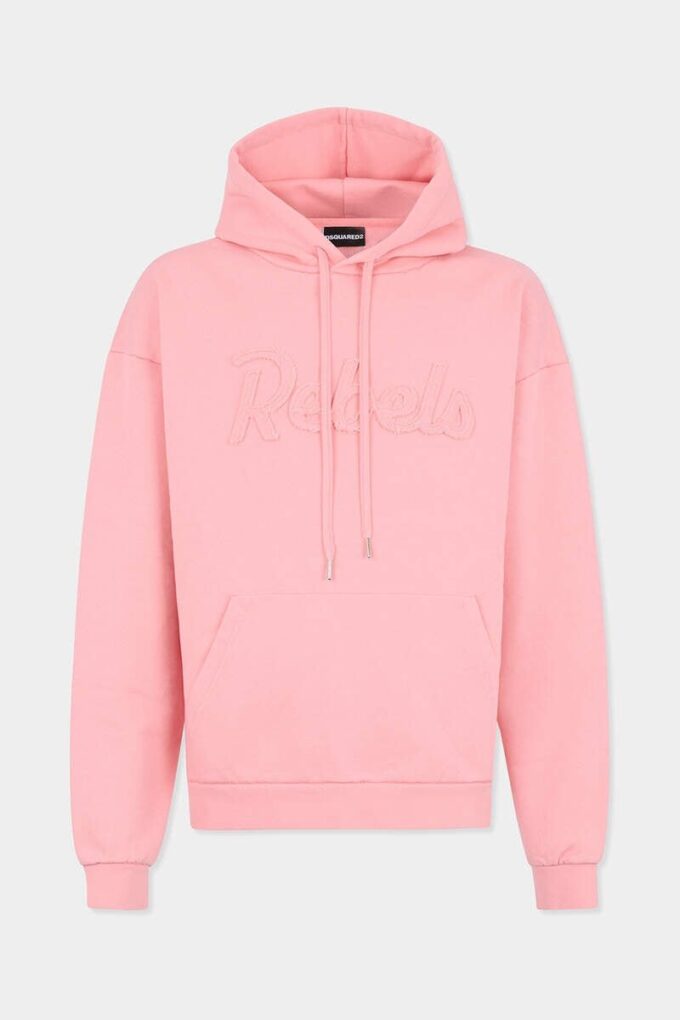 Bluza z kapturem Dsquared2 Rebels o luźnym kroju