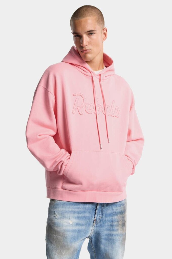 Bluza z kapturem Dsquared2 Rebels o luźnym kroju