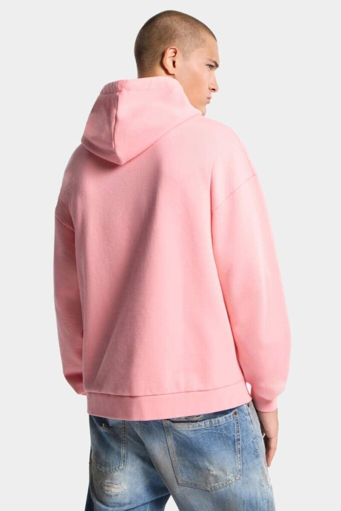 Bluza z kapturem Dsquared2 Rebels o luźnym kroju