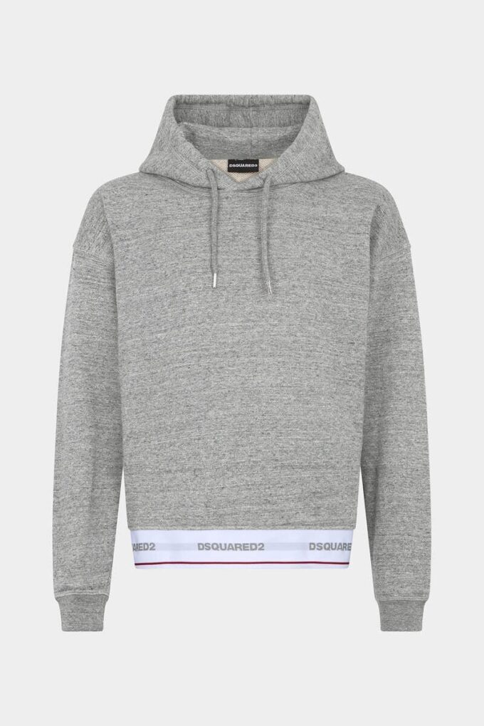 Bluza z kapturem Dsquared2 Tape o luźnym kroju