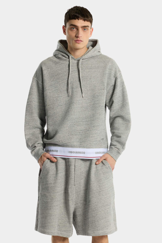 Bluza z kapturem Dsquared2 Tape o luźnym kroju