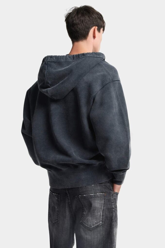 Bluza z kapturem Rock Wash o długim i wąskim kroju