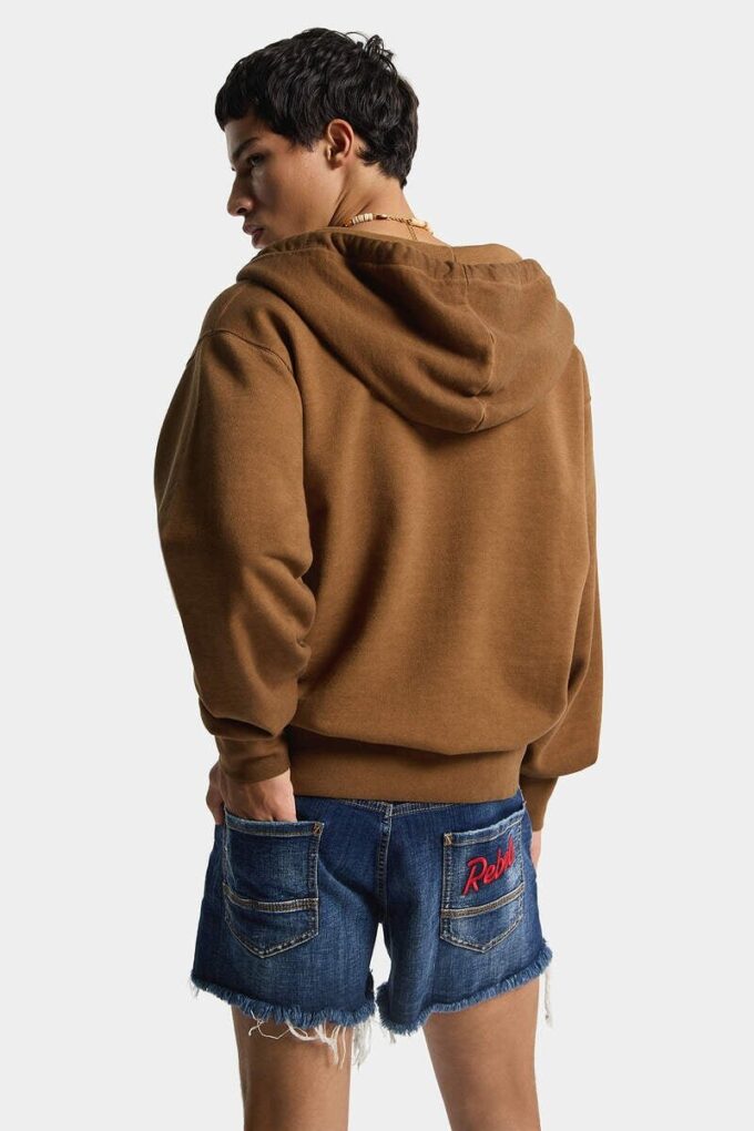 Bluza z kapturem w stylu vintage, o długim i wąskim kroju Bluza z kapturem w stylu vintage, o długim i wąskim kroju