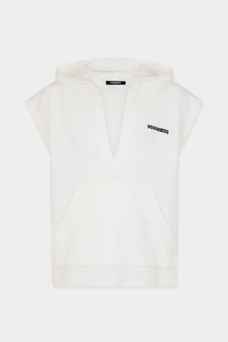 Bluza z kapturem z logo Dsquared2 z materiału frotte