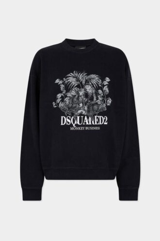 Bluza z okrągłym dekoltem o luźnym kroju Monkey Business