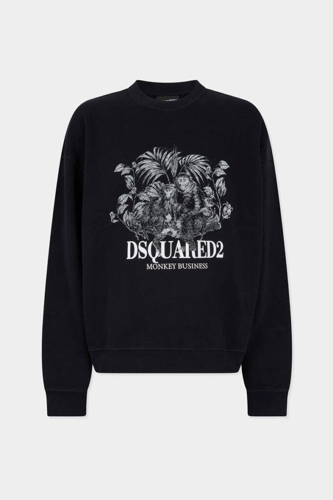 Bluza z okrągłym dekoltem o luźnym kroju Monkey Business