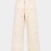 Błyszczące, luźne jeansy typu carpenter w stylu raw wash Błyszczące, luźne jeansy typu carpenter w stylu raw wash