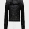 Charakterystyczny sweter z ażurowym wzorem marki Dsquared2