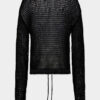 Charakterystyczny sweter z ażurowym wzorem marki Dsquared2