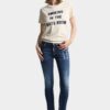 Ciemne jeansy skinny