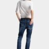 Ciemne jeansy Teddy w stylu buntownika