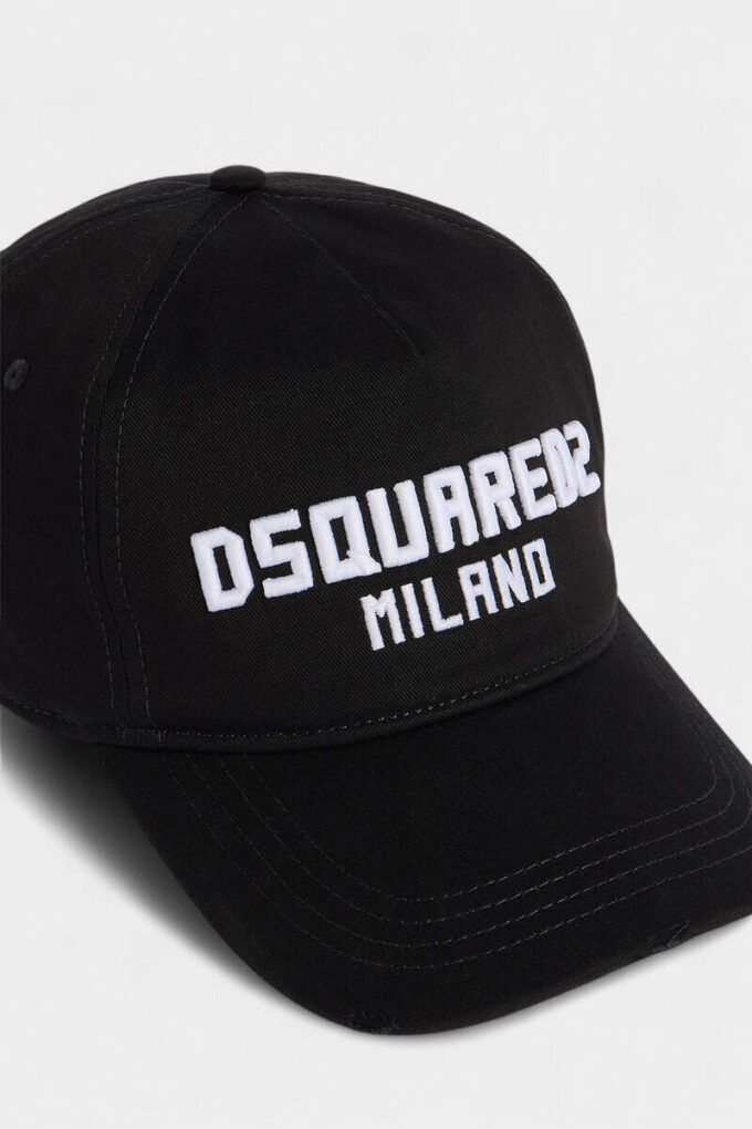 Czapka z daszkiem Dsquared2 Milano z naszywką