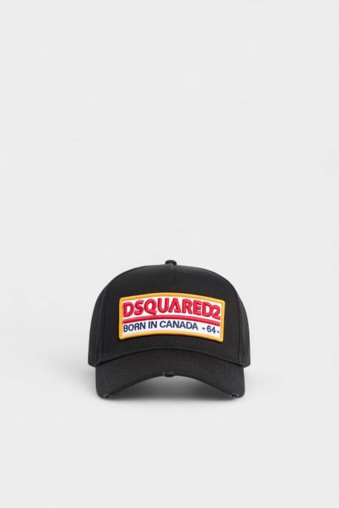 Czapka z daszkiem z naszywką z logo Dsquared2