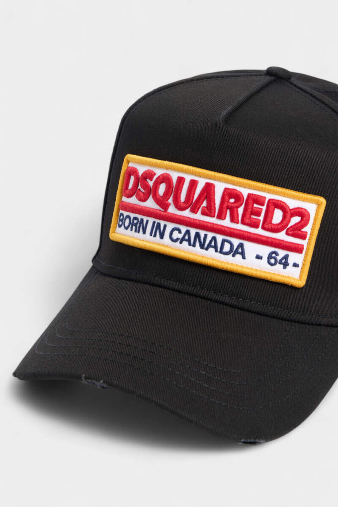 Czapka z daszkiem z naszywką z logo Dsquared2