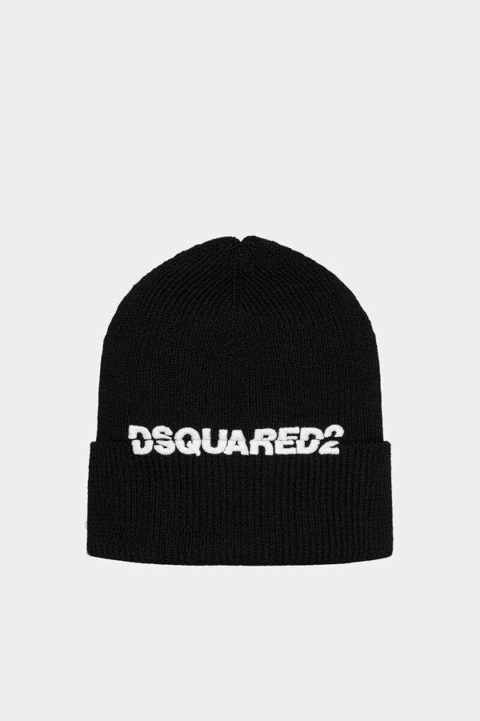 Czapka z dzianiny z logo Dsquared2 Czapka z dzianiny z logo Dsquared2