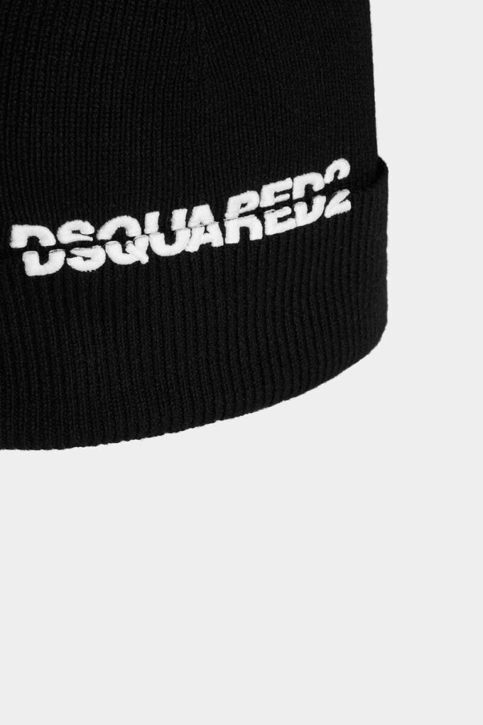 Czapka z dzianiny z logo Dsquared2 Czapka z dzianiny z logo Dsquared2