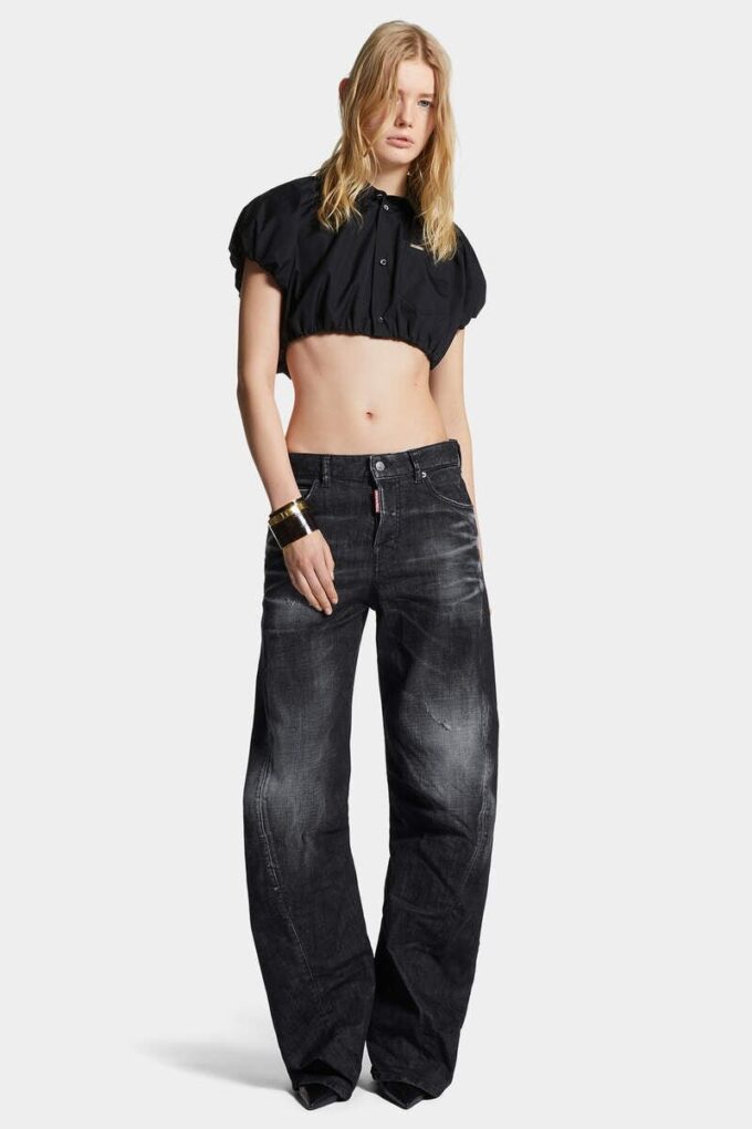 Czarne jeansy D2 Twisted