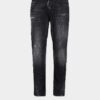 Czarne jeansy slim twist z efektem fog wash Czarne jeansy slim twist z efektem fog wash