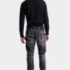 Czarne jeansy slim twist z efektem fog wash Czarne jeansy slim twist z efektem fog wash