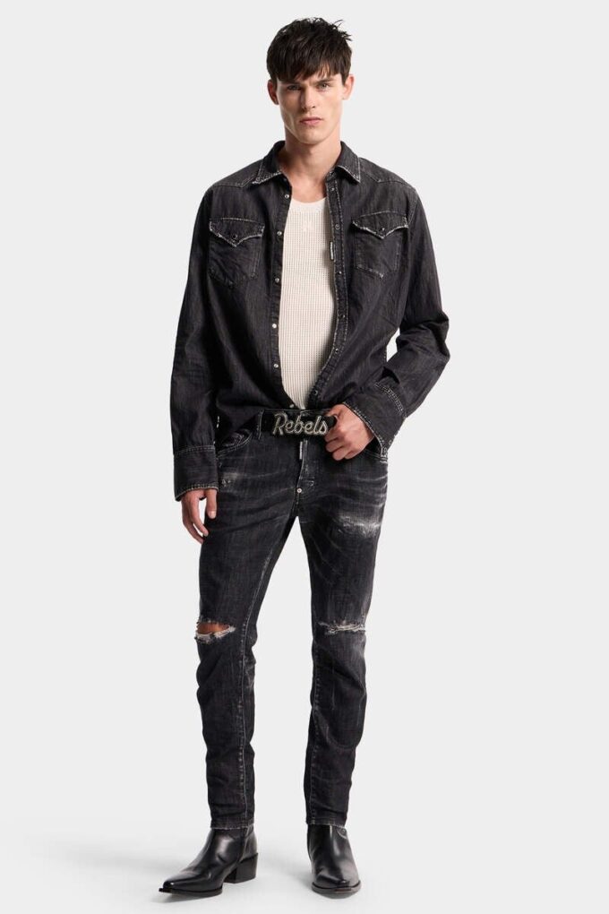 Czarne jeansy typu Skater Jean Czarne jeansy typu Skater Jean