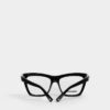 Czarne okulary optyczne Hype