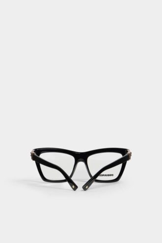 Czarne okulary optyczne Hype