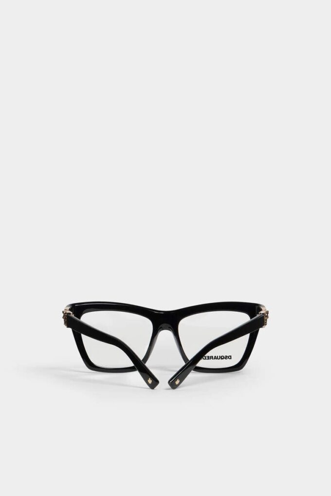 Czarne okulary optyczne Hype