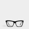 Czarne okulary optyczne Hype