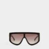 Czarne okulary przeciwsłoneczne Hype Czarne okulary przeciwsłoneczne Hype