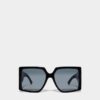 Czarne okulary przeciwsłoneczne Hype Czarne okulary przeciwsłoneczne Hype