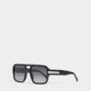 Czarne okulary przeciwsłoneczne Hype Dark Grey Czarne okulary przeciwsłoneczne Hype Dark Grey