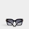 Czarne okulary przeciwsłoneczne Hype Dark Grey Czarne okulary przeciwsłoneczne Hype Dark Grey