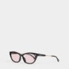 Czarne okulary przeciwsłoneczne Hype Pink