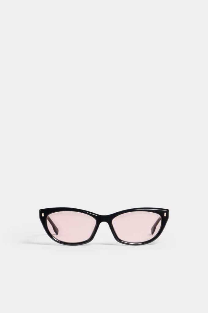 Czarne okulary przeciwsłoneczne Hype Pink