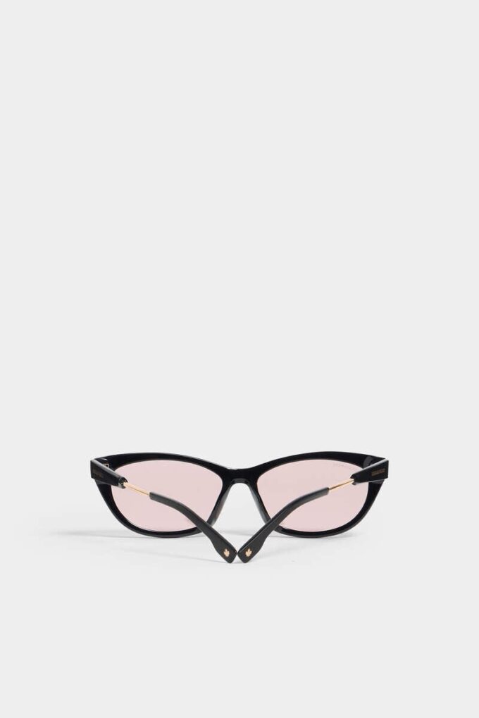 Czarne okulary przeciwsłoneczne Hype Pink