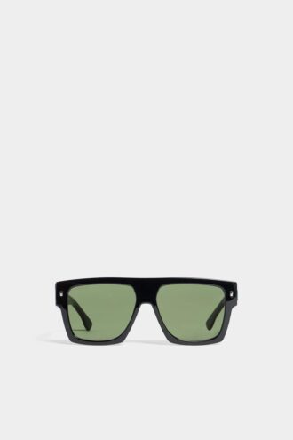 Czarne okulary przeciwsłoneczne Iconique Green