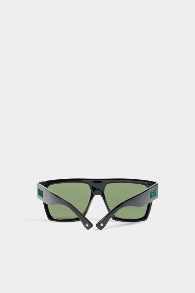 Czarne okulary przeciwsłoneczne Iconique Green