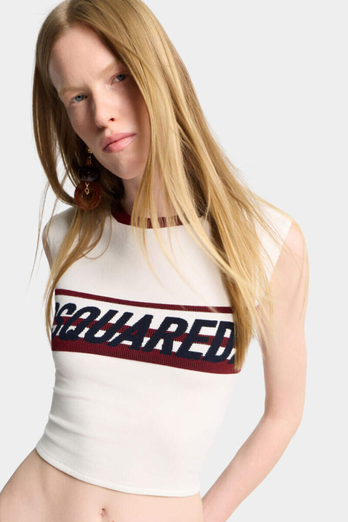 Dsquared2 Dzianinowa koszulka Dsquared2 Dzianinowa koszulka