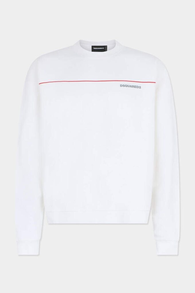 Dsquared2 T-shirt z okrągłym dekoltem o luźnym kroju