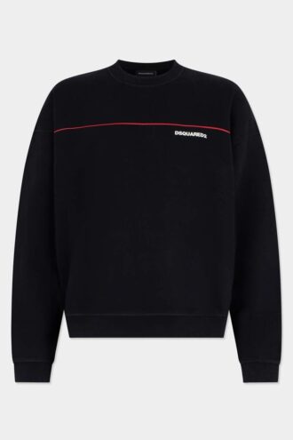 Dsquared2 T-shirt z okrągłym dekoltem o luźnym kroju