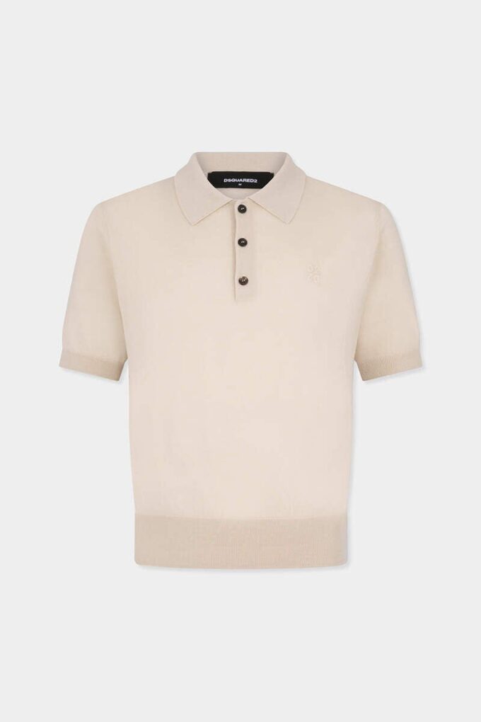Dzianinowa koszulka polo Dzianinowa koszulka polo
